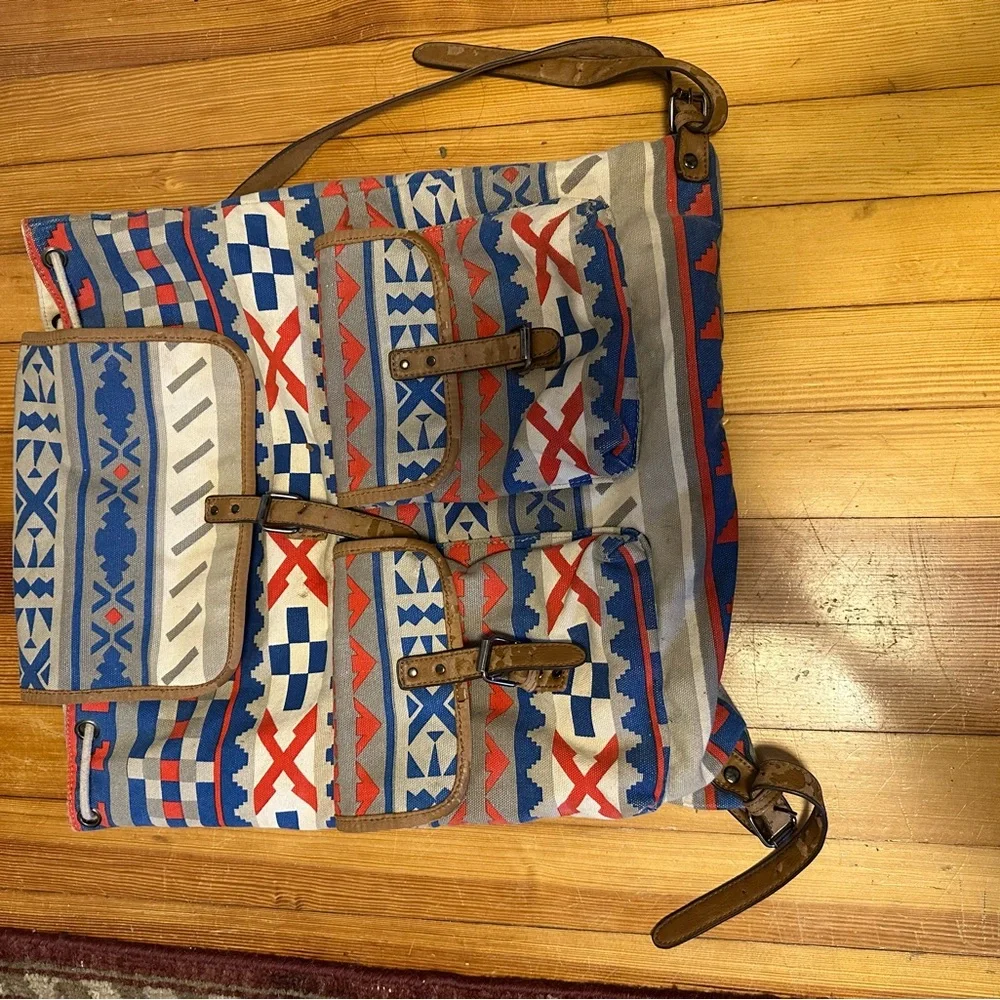 Colorful Patterned Backpack - Picture 2 of 5